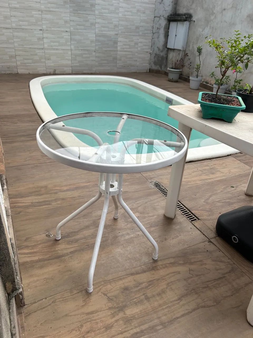 Mesa com Tampo de Vidro
