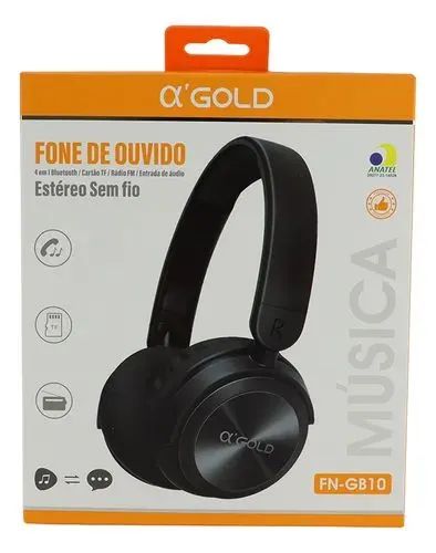 Fone De Ouvido Headphone Sem Fio Estéreo A'gold 