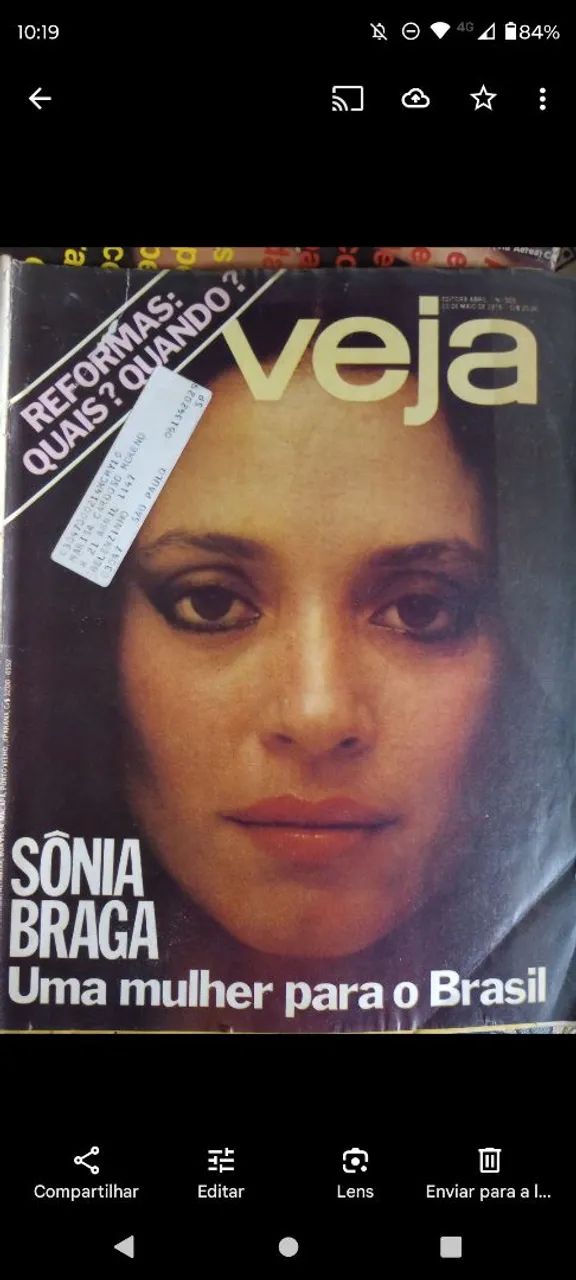 Revista Veja - Sônia Braga