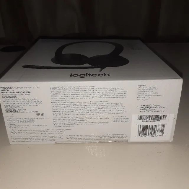 Headset com fio USB Logitech H390 - Preto - Foto 5