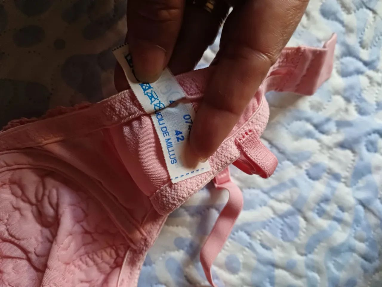 Sutiã  rosa delicado bordado - Foto 5