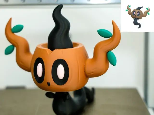 figure Pokémon - Phantump, aproximadamente 13 cm de altura