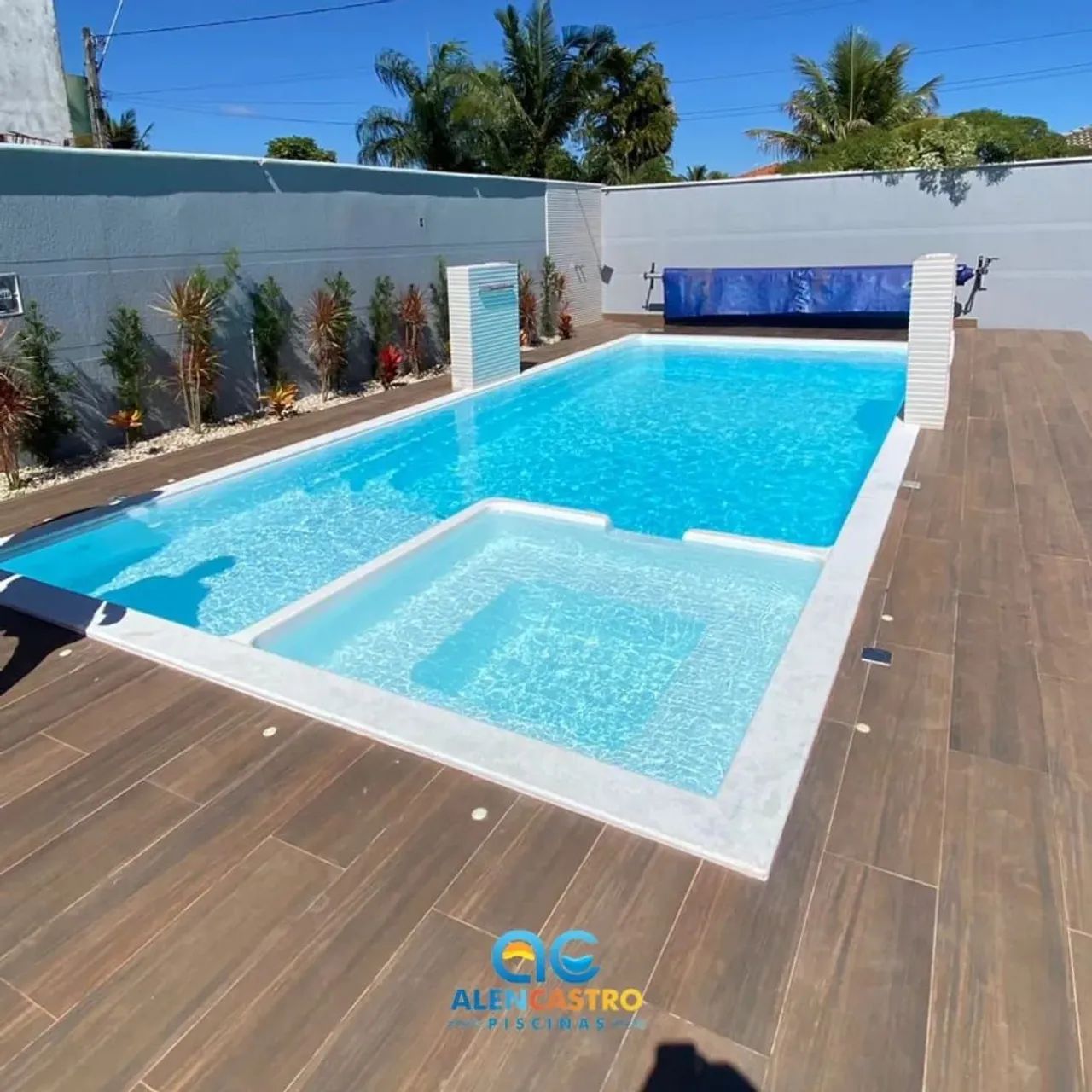 Piscina moderna para relaxar com 9x4 + infantil de brinde  - Foto 3