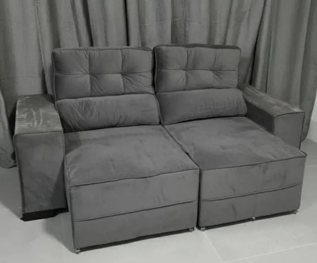 Sofá Retrátil e Reclinável 2,00m DIVIDIMOS EM ATE 10 X SEM JUROS  - Foto 2