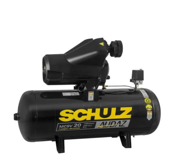 Compressor Industrial Schulz Audaz MCSV 20 Pés 200 Litros 5CV  - Foto 3