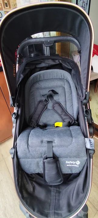 Conjunto Carrinho de Bebê Dzieco Galzerano Vulkan 360 + Bebê Conforto Cocoon + Base - Foto 3