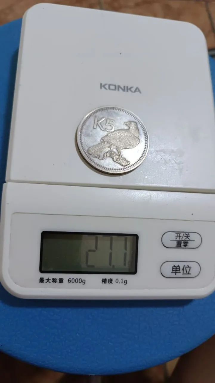 Moedas de Prata antigas Papua New Guinea - Foto 4
