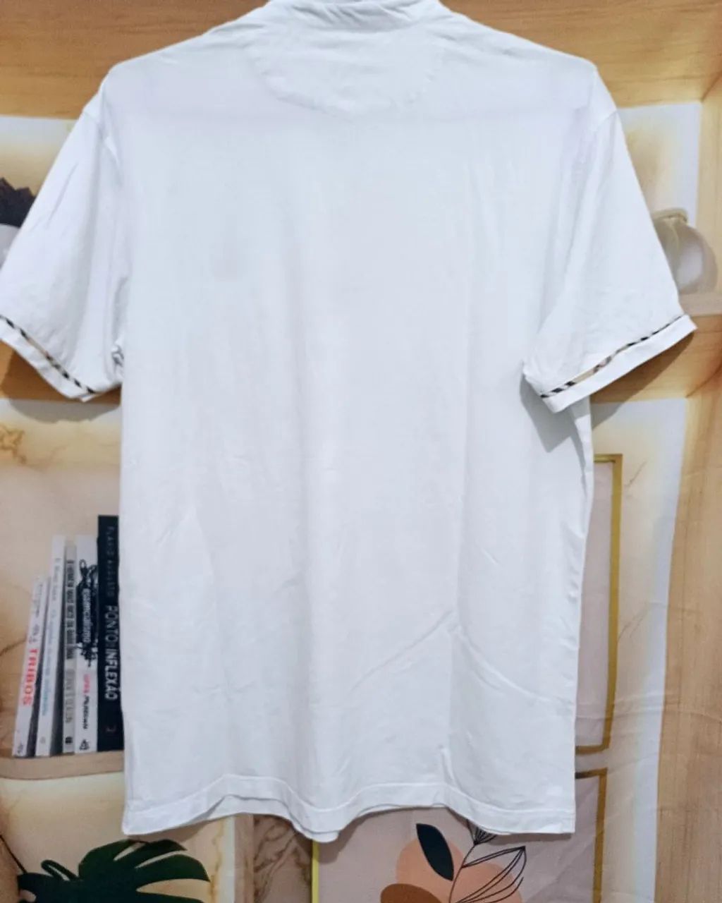 Camisa Polo Burberry Branca Original - Foto 2
