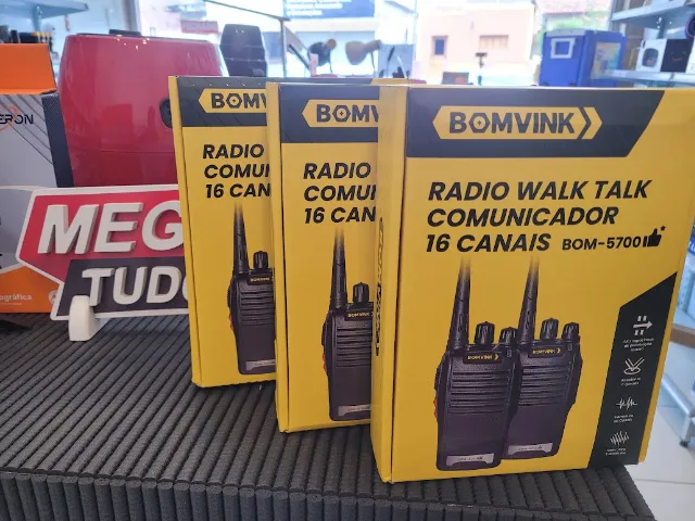 Rádio Walk Talk 16 Canais Bomvink BOM-5700 777