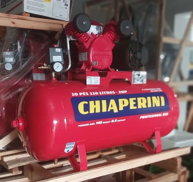 Compressor de ar 10pcm 110L 2hp Chiaperini(Loja) - Foto 2