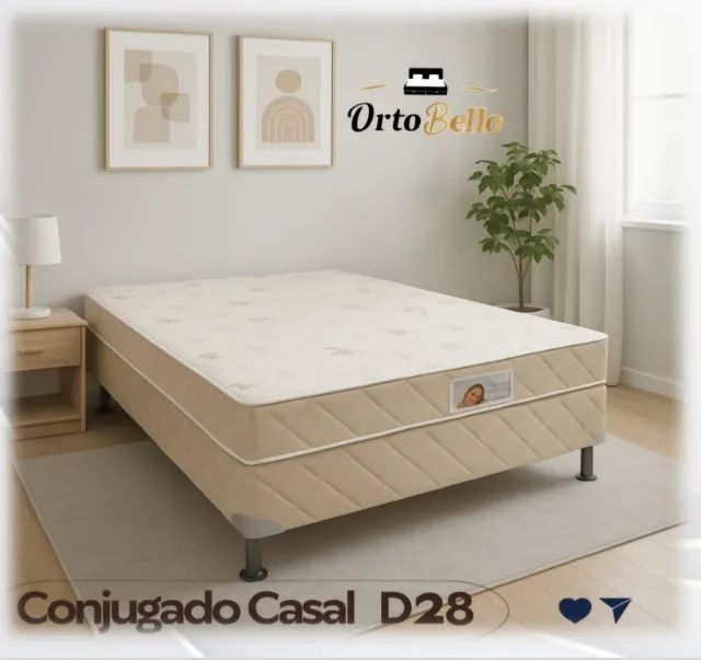 *Cama Box Casal D28 Pronta Entrega.