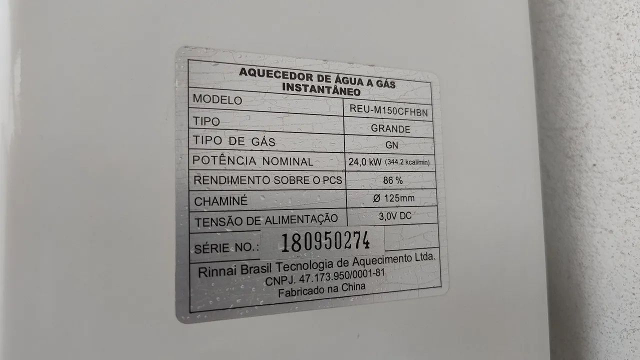 Aquecedor de água Rinnai a gás - Foto 3