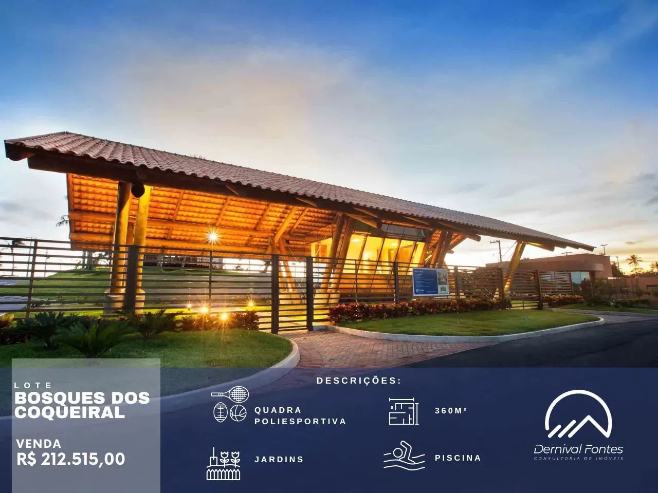 Lote à Venda no condomínio Bosques dos Coqueiral- Nísia Floresta