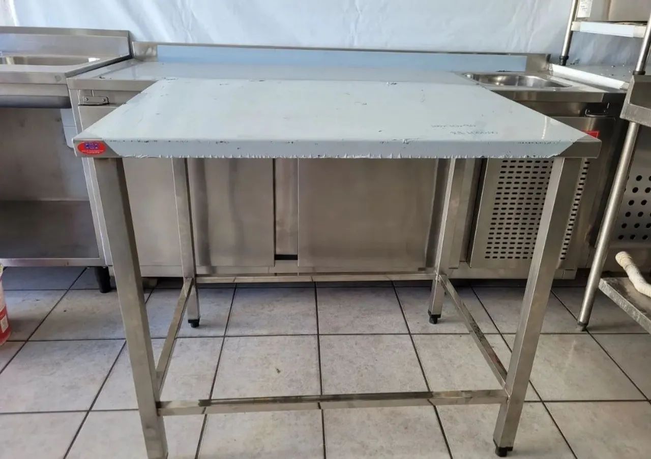 Mesa de Aço Inox para Cozinha - Nova - Foto 2