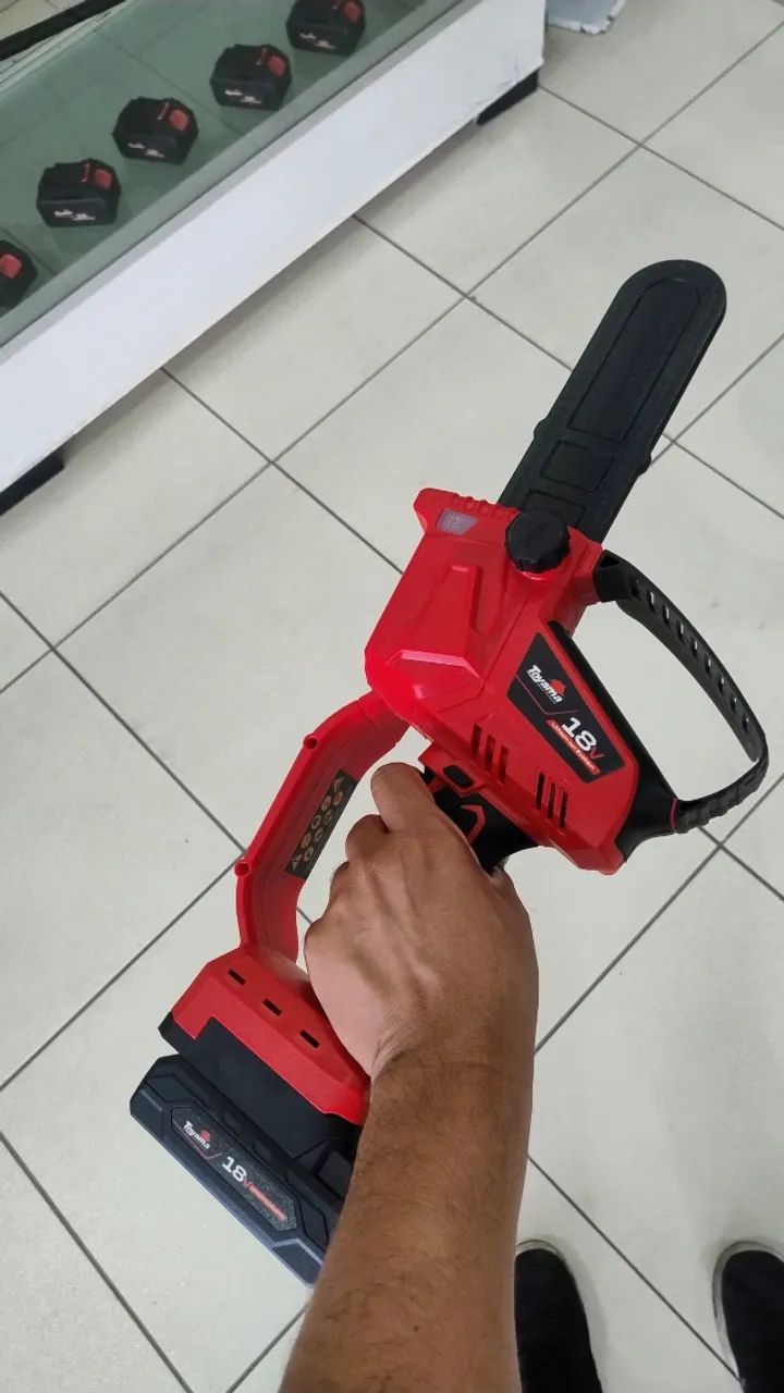 Mini Motosserra Portátil 18v E Bateria Tbt18mcs6pro-k Toyama