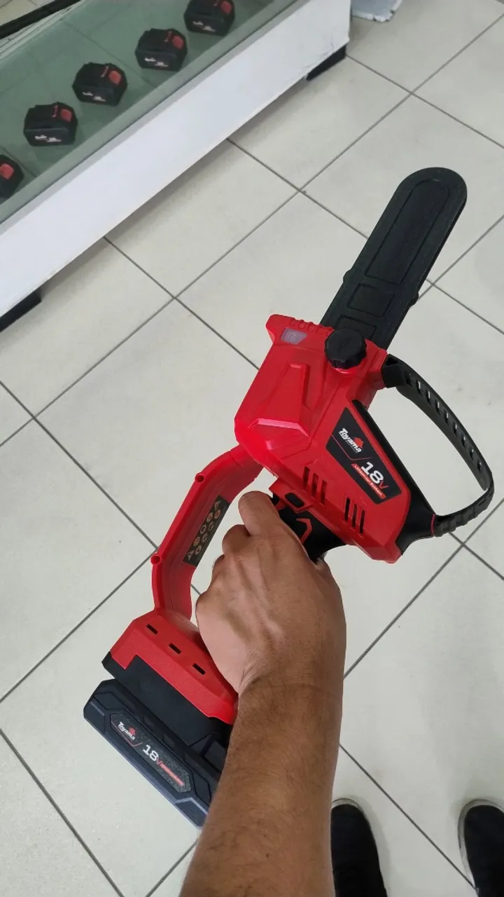 Mini Motosserra Portátil 18v E Bateria Tbt18mcs6pro-k Toyama