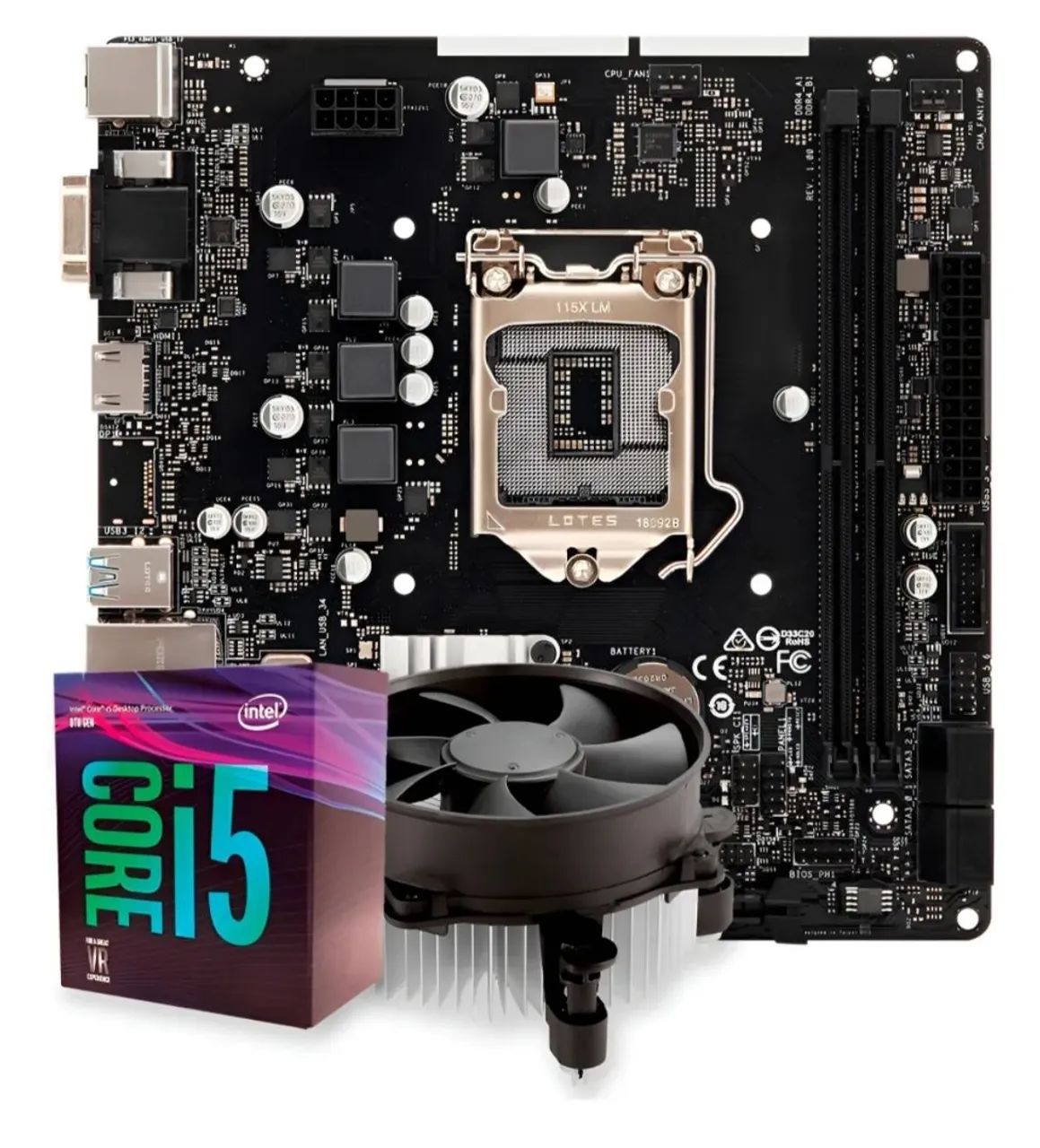 Kit i5 8400 +8gb DDR 4+ SSD 256+h310 - Peças de Hardware - Novo