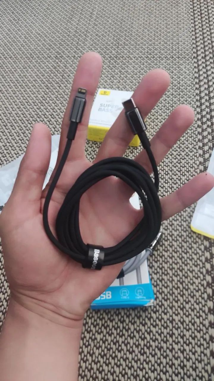 Cabo Baseus USB-C Para Lightning De 20W 2 Metros- NEXT IMPORTADOS - Foto 4