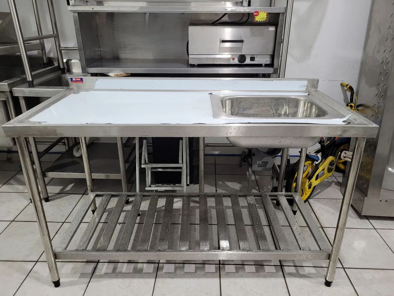 Cuba de aço inox para cozinha industrial