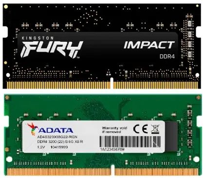 2 x RAM Memory for Laptop DDR4 8GB 3200MHz64302740376194120