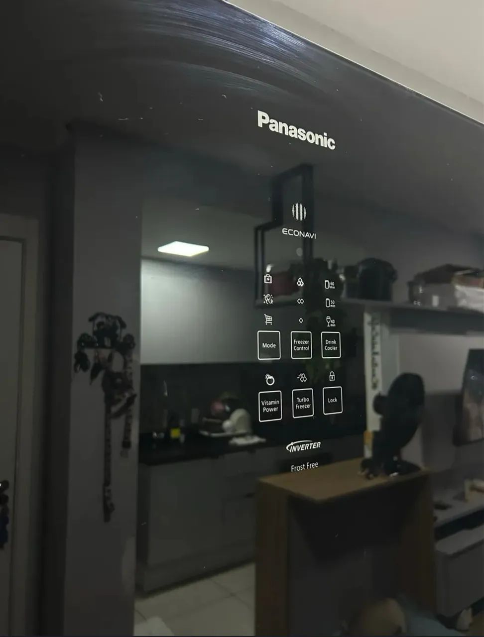 Geladeira invert duplex frost free Panasonic de vidro - Foto 3