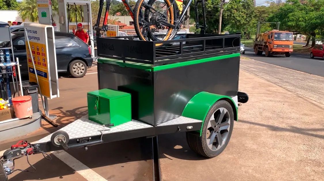 Baixou preço . Carretinha baú para bicicletas , carga e camping - Foto 5
