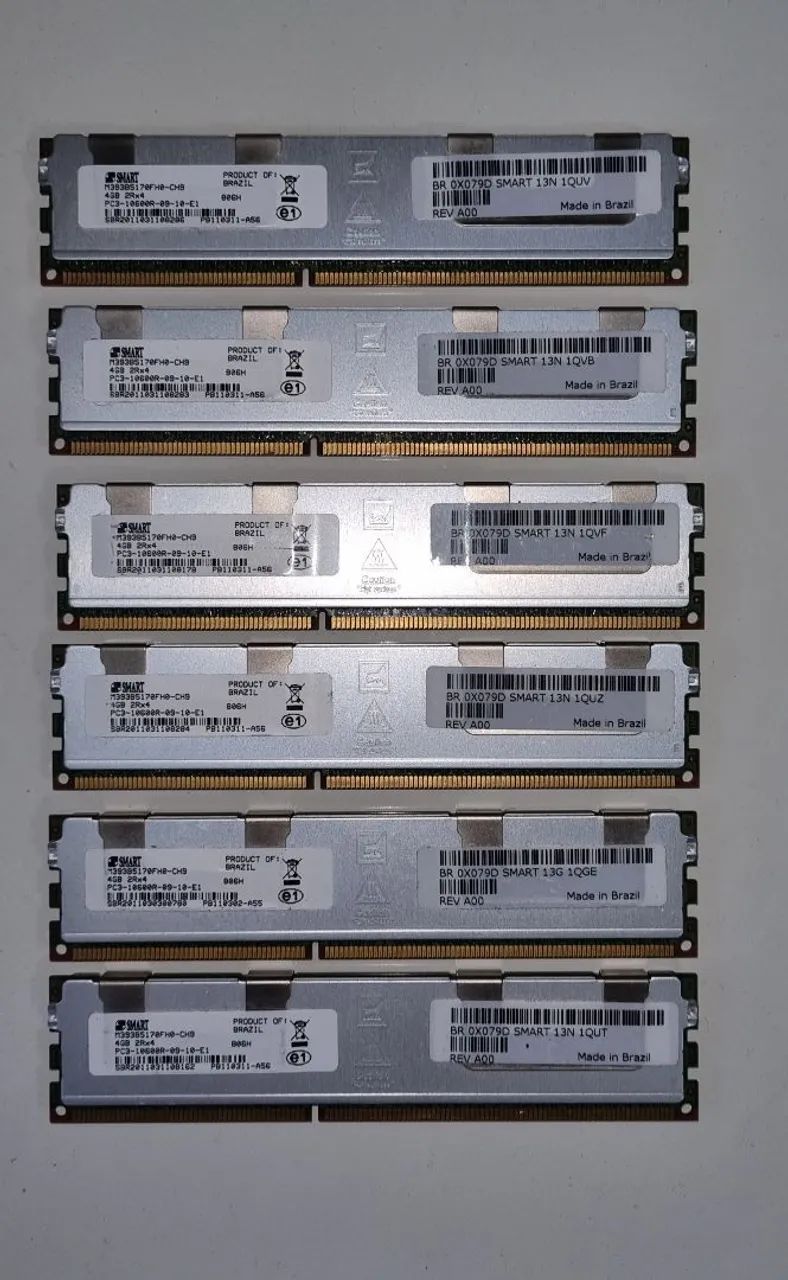 Memória RAM Servidor SMART 4GB DDR3 ECC Registered - PC3-10600R