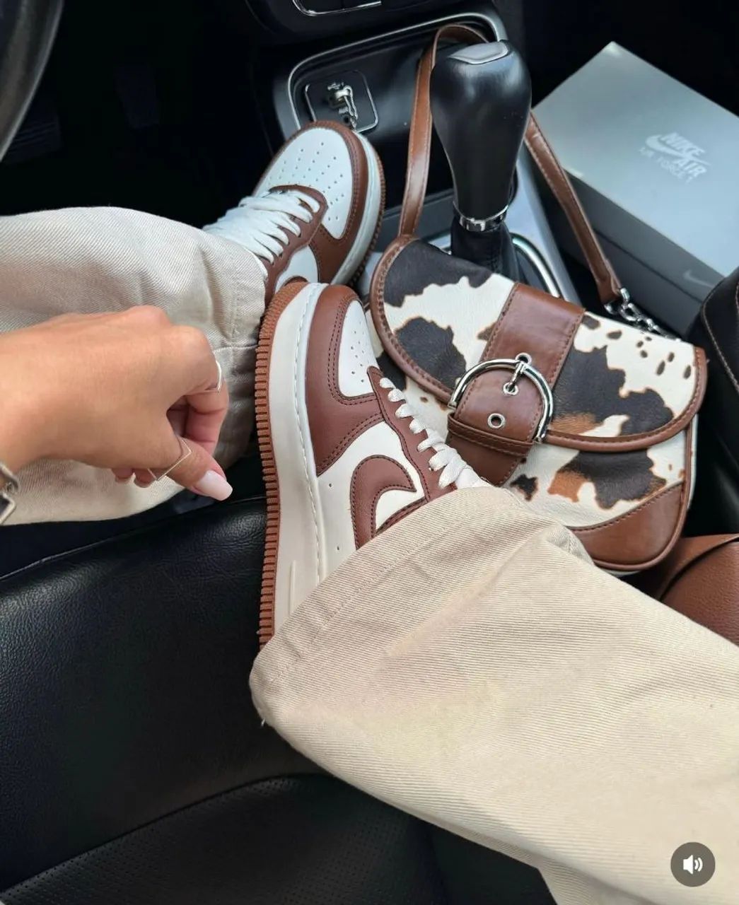Tênis Air force 1 Castanho off white - Foto 3