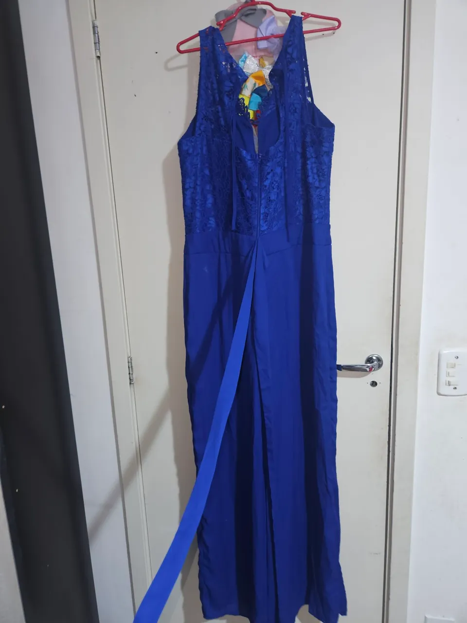 Macacão Longo Azul Royal