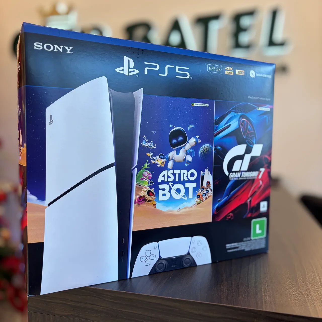 PS 5 Slim 825GB 1 Jogo e 2 Controle - Lacrado  - Foto 4