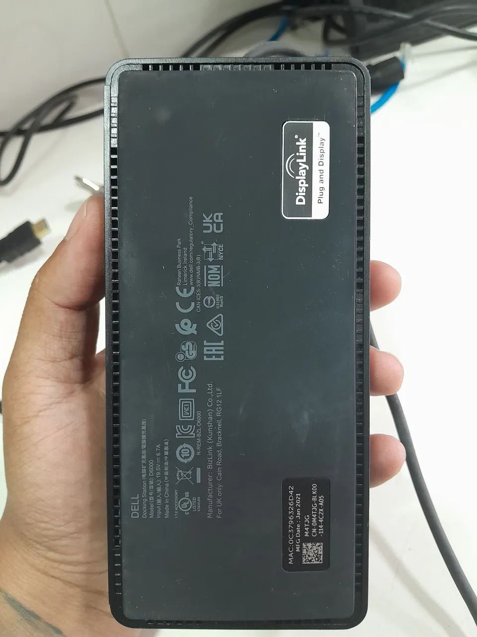 Dock Station dell D6000 com USB e áudio - Foto 2