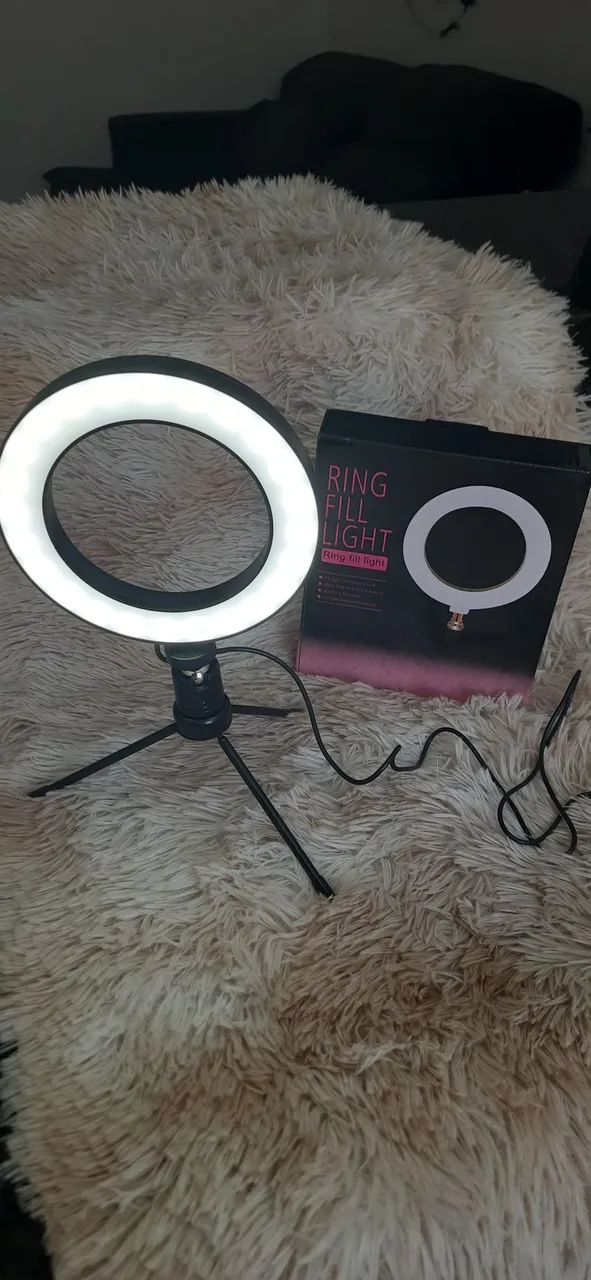 Iluminador Ring Light 6p LED de mesa