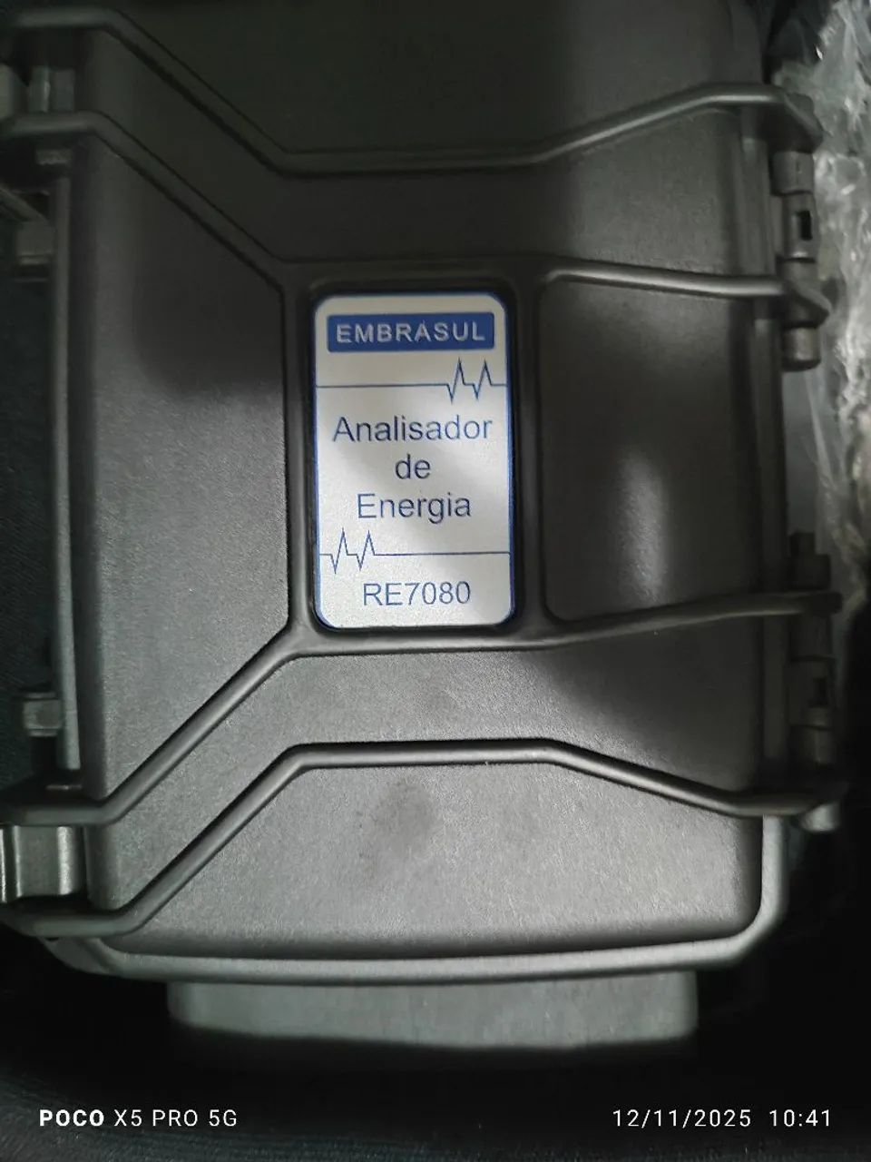 "Analisador de Energia EMBRASUL RE7080 com Acessórios - Novo Pronto para Uso"