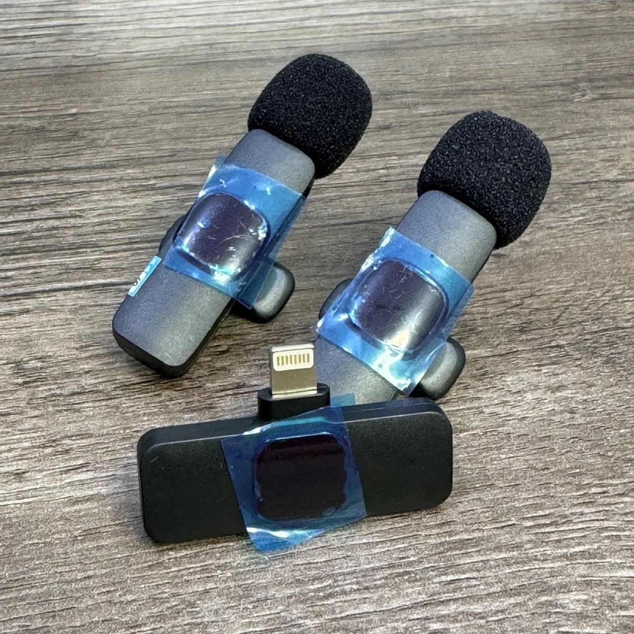 Microfone Lapela duplo para iPhone Lightning - Novo 