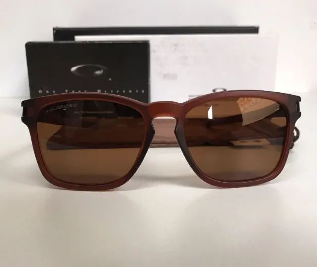 óculos de sol oakley latch squared brown - Foto 2
