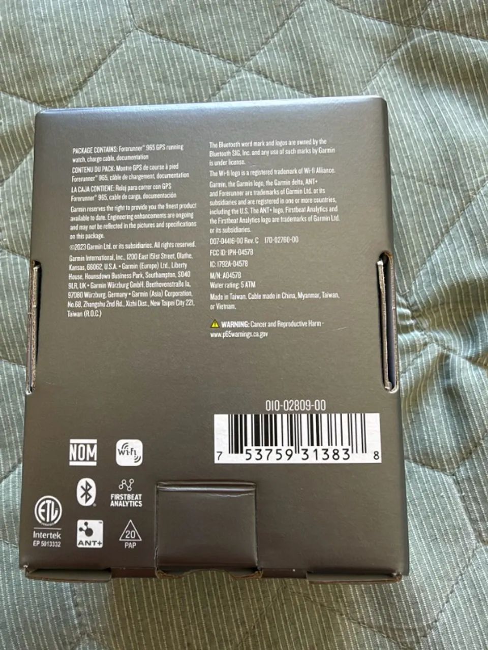Garmin Forerunner 965 AMOLED - caixa, cabo e pulseiras extras - Foto 5