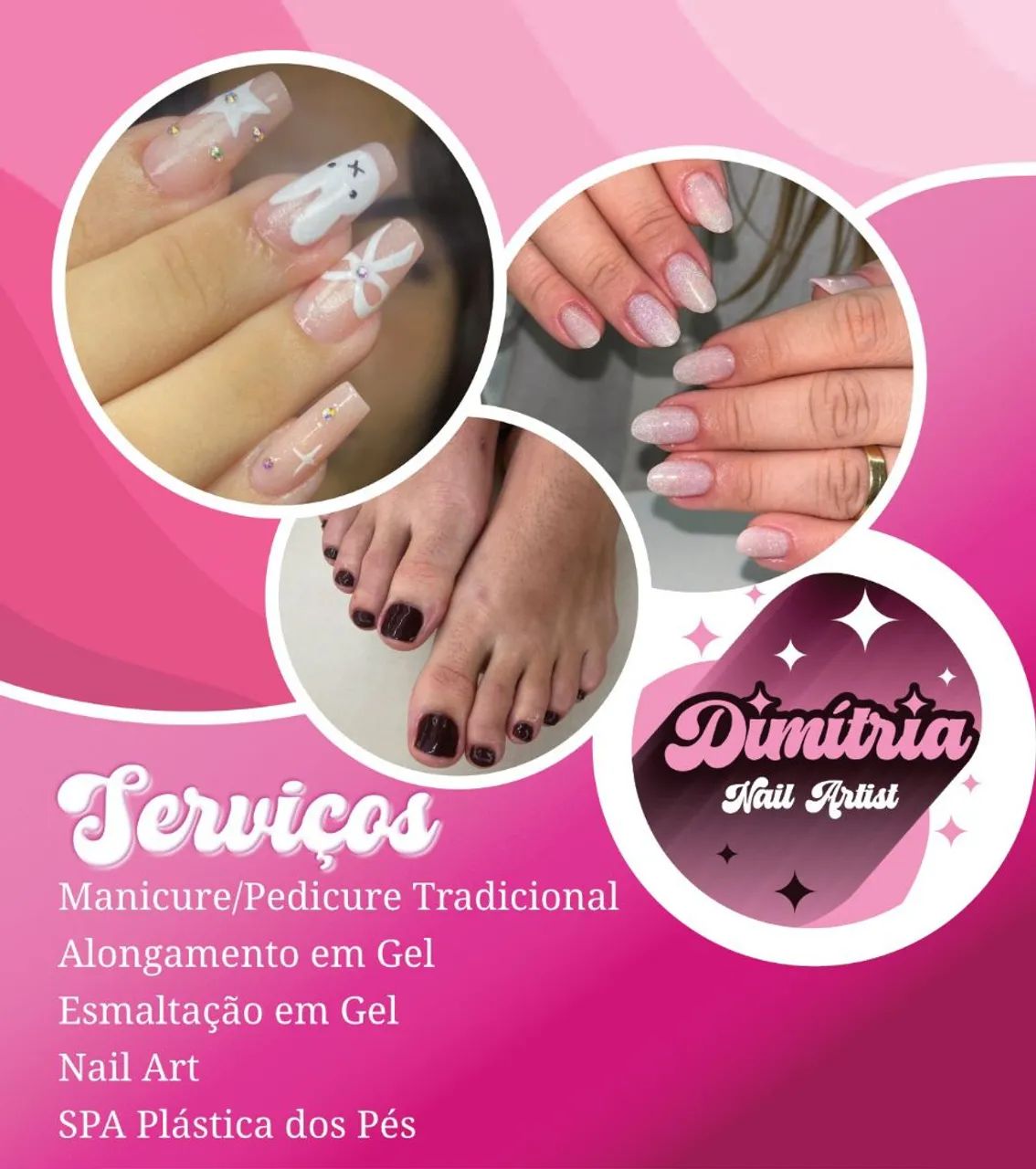 UNHAS EM DOMICÍLIO MANICURE NAIL DESIGN - FORTALEZA E EUSÉBIO 