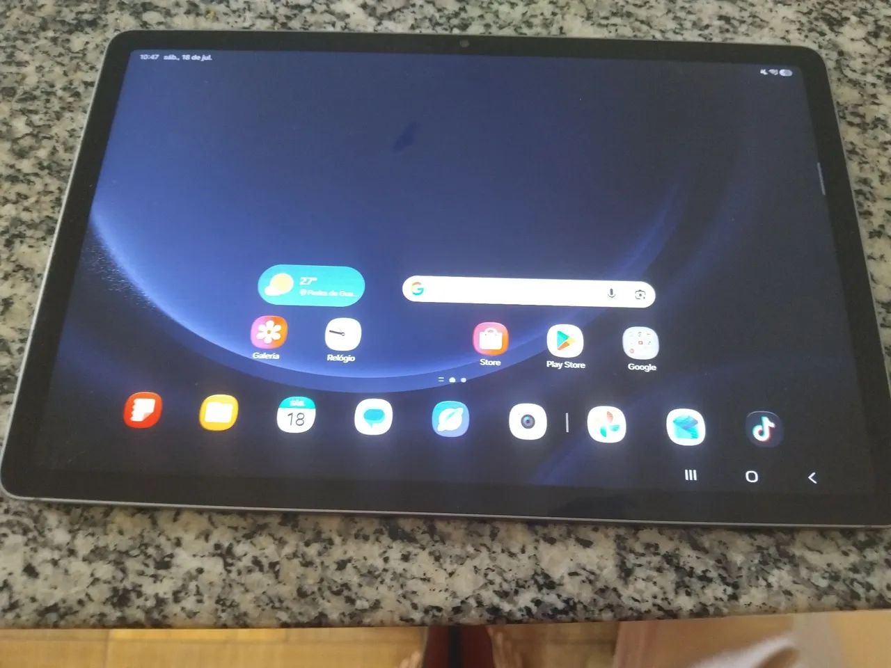 ?Tablet Samsung Galaxy Tab S9 FE - Seminovo na Caixa + Caneta Original - Foto 4