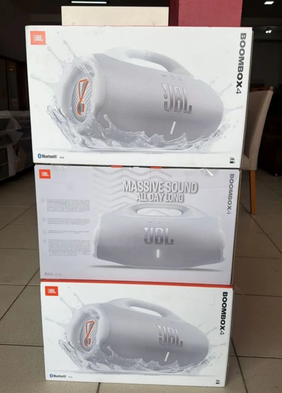 JBL Boombox 4 Branca - Nova e Original 