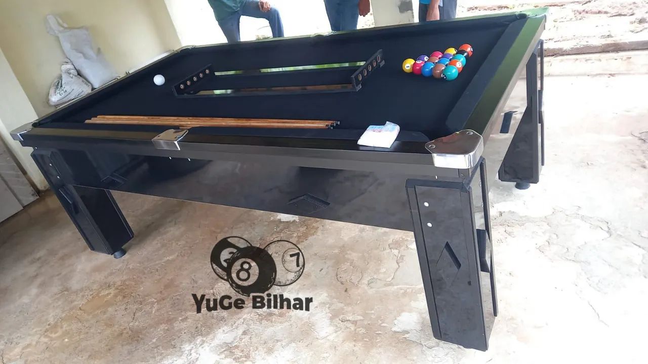 Mesa de sinuca bilhar a melhor da região com campo de ardósia