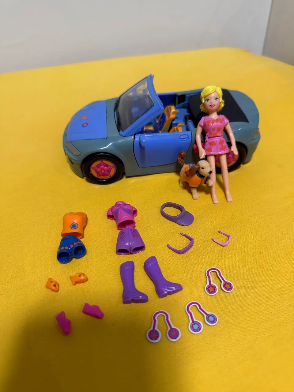 Conversível Polly Pocket + Cachorrinho