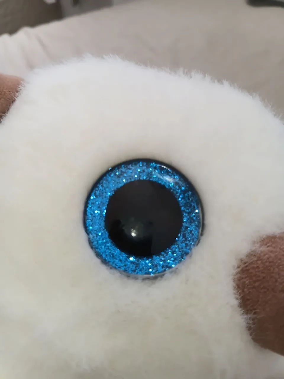 Pelúcia de Curuja de olhos azuis - Foto 5