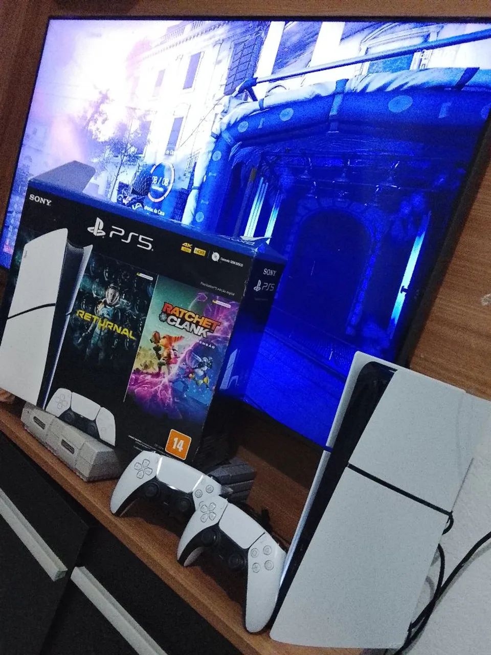 PS5 SLIM DIGITAL COMPLETO 