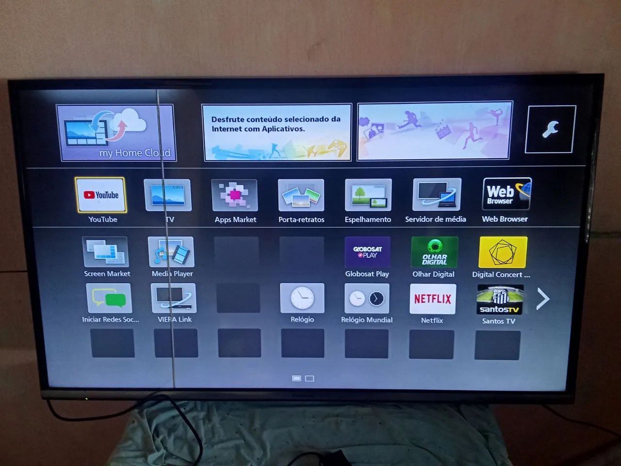 TV Smart Panasonic está com uma lista fininha pegando perfeitamente - Foto 2