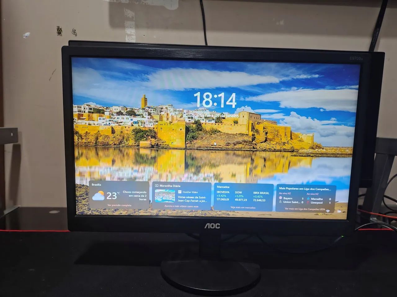 Monitor AOC LED 21.5" polegadas Full HD Widescreen 5ms 