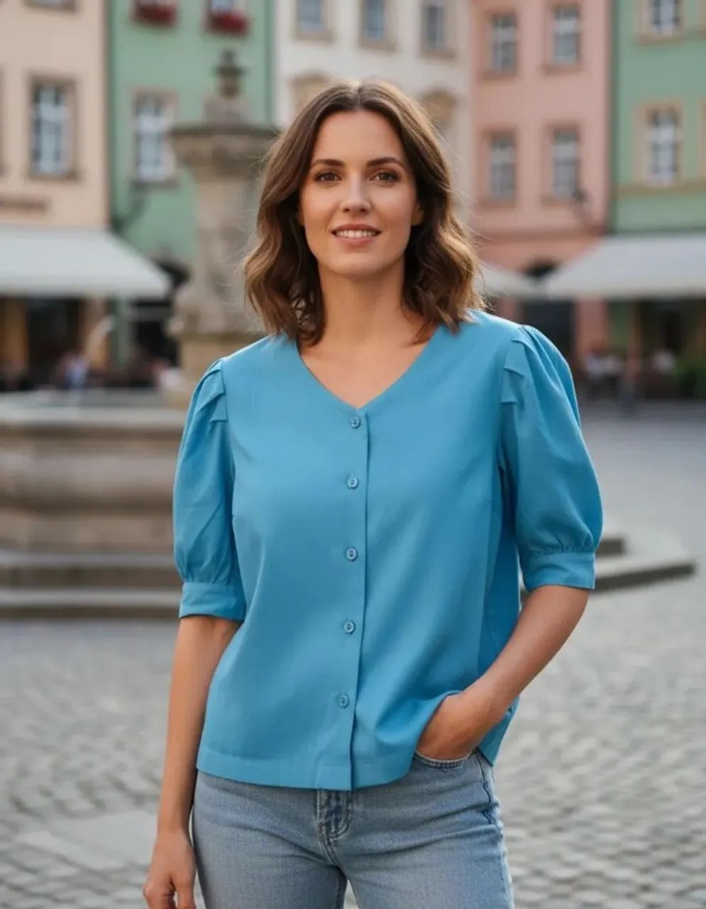blusa feminina em viscose viva modas nova e com etiqueta! - Foto 4