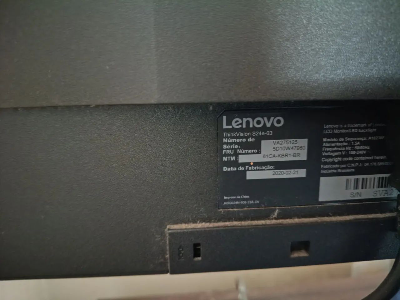 Monitor Lenovo 24  polegadas  - Foto 4
