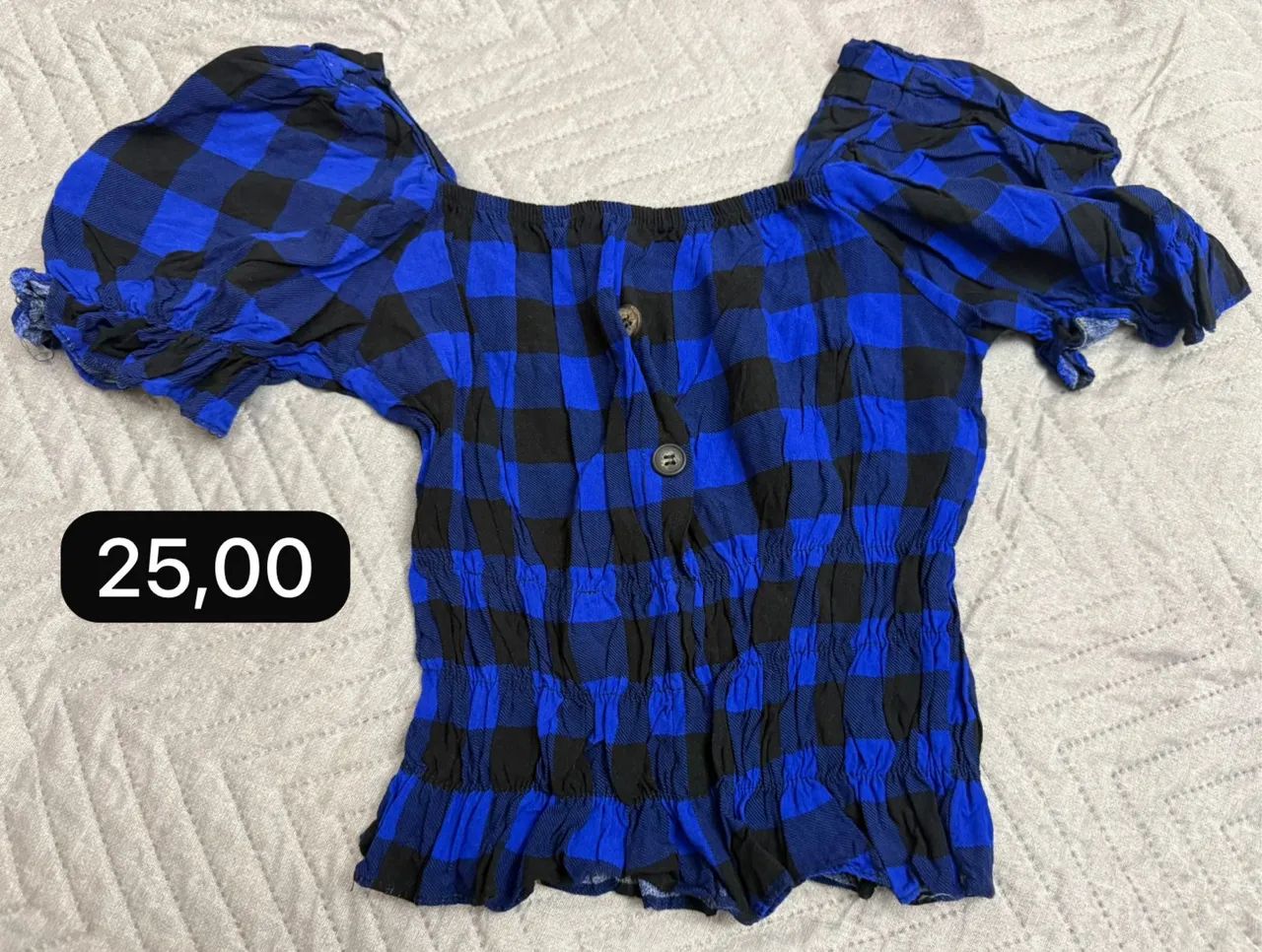 Camisa xadrez quadriculada  junina  - Foto 4
