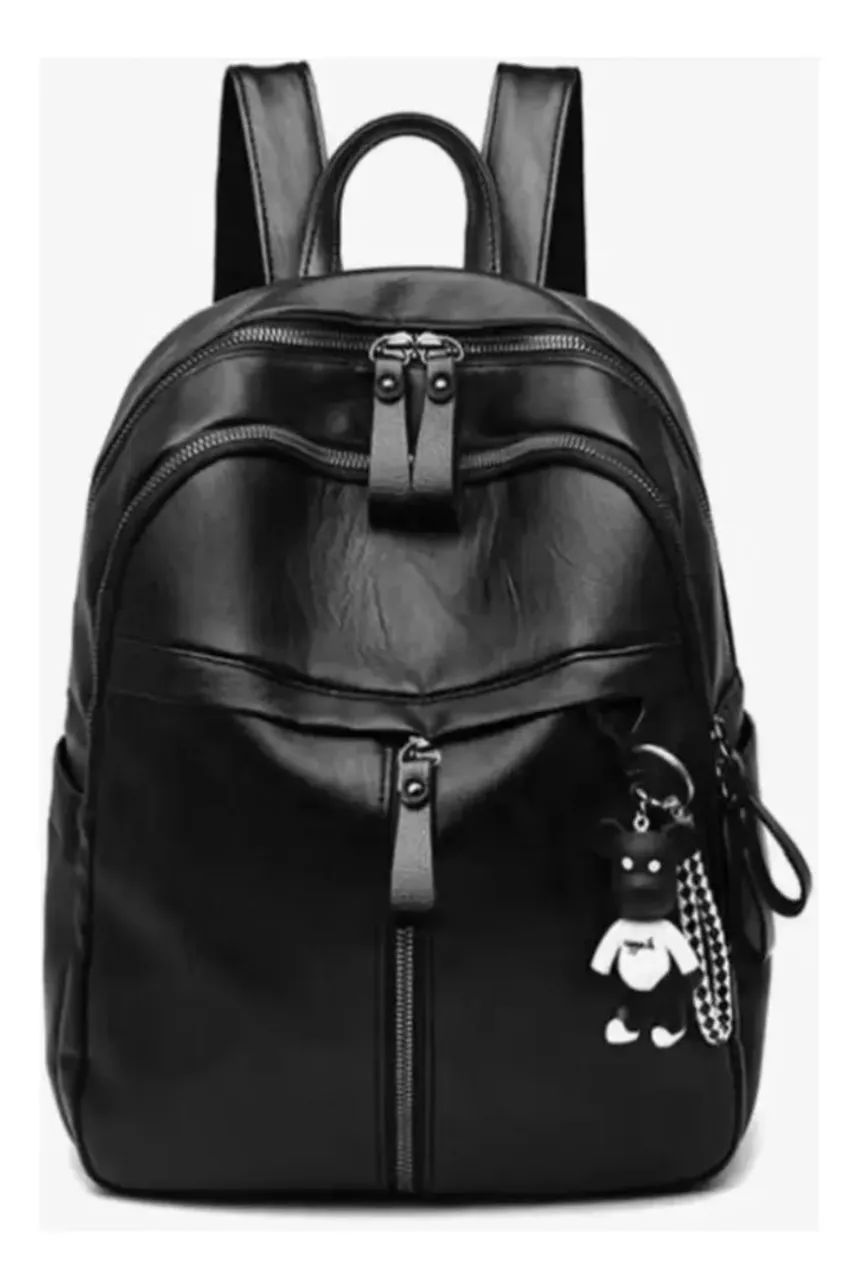 Mochila Couro Feminina Estilosa Passeio  - Foto 2
