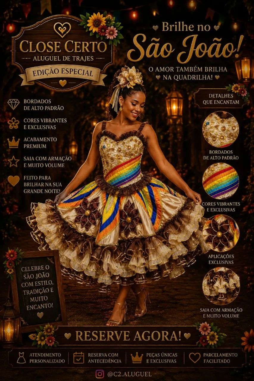 Aluguel roupa junina (são João) - Foto 6